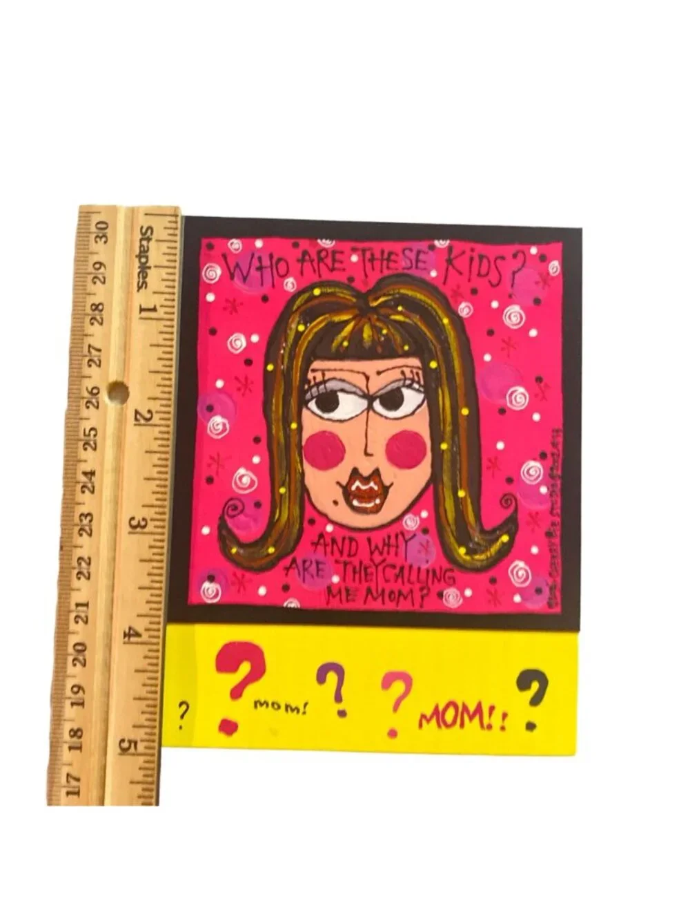 Funny 6/pk Brunette Woman VTG Note Cards Leanin' Tree Lori Wiseman‎ NIP